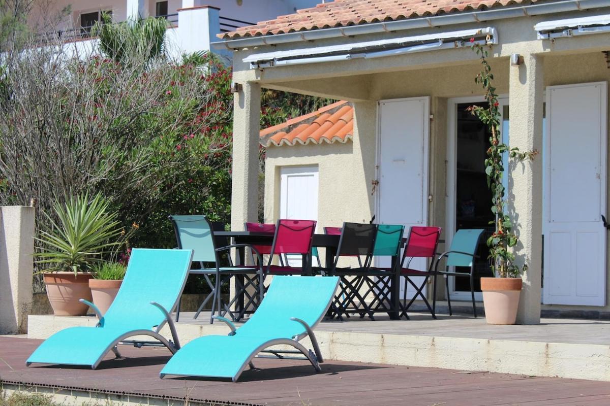 Bord de mer, pieds dans l'eau, vue panoramique Villa San-Nicolao Luaran gambar