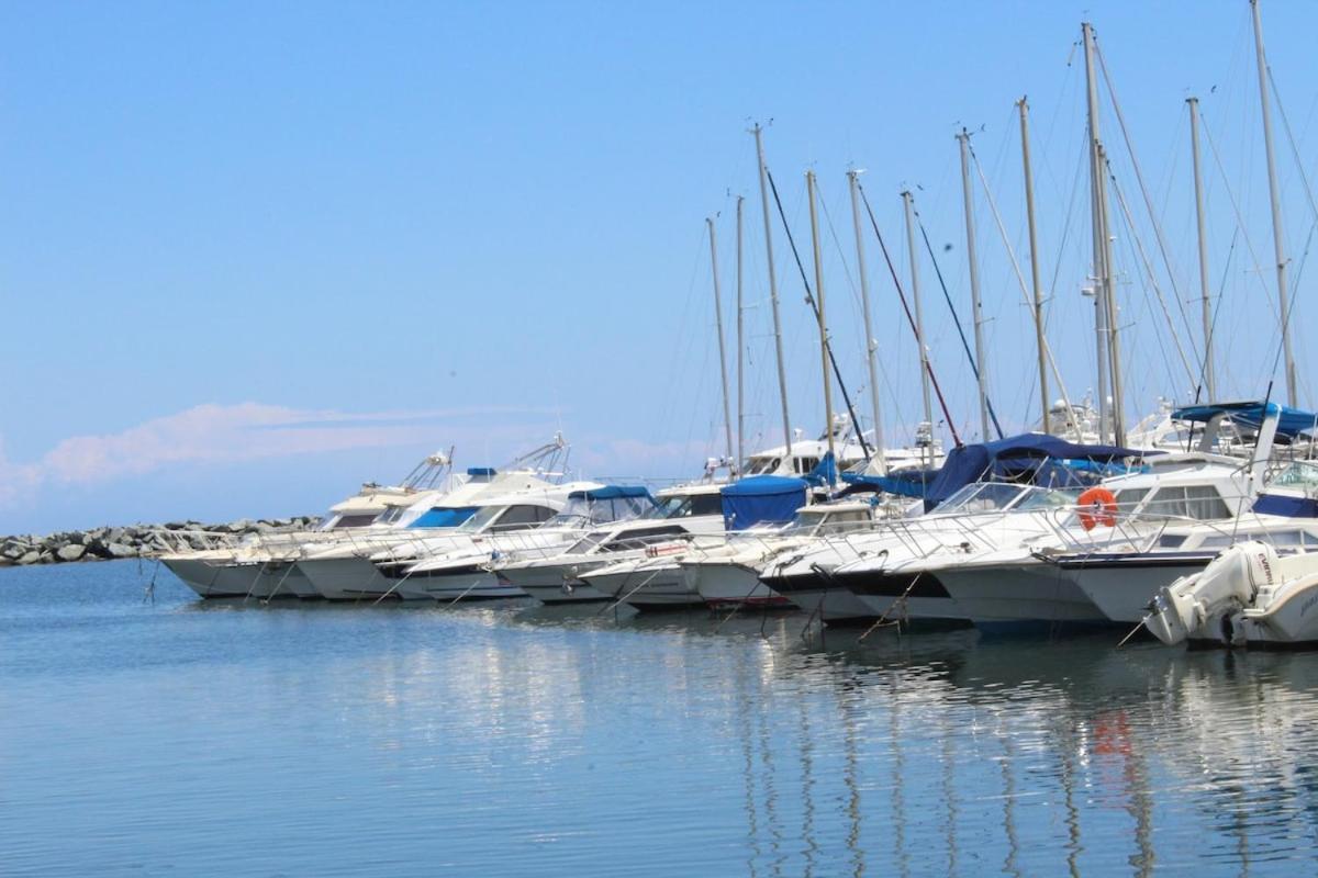 Bord de mer, pieds dans l'eau, vue panoramique Villa San-Nicolao Luaran gambar