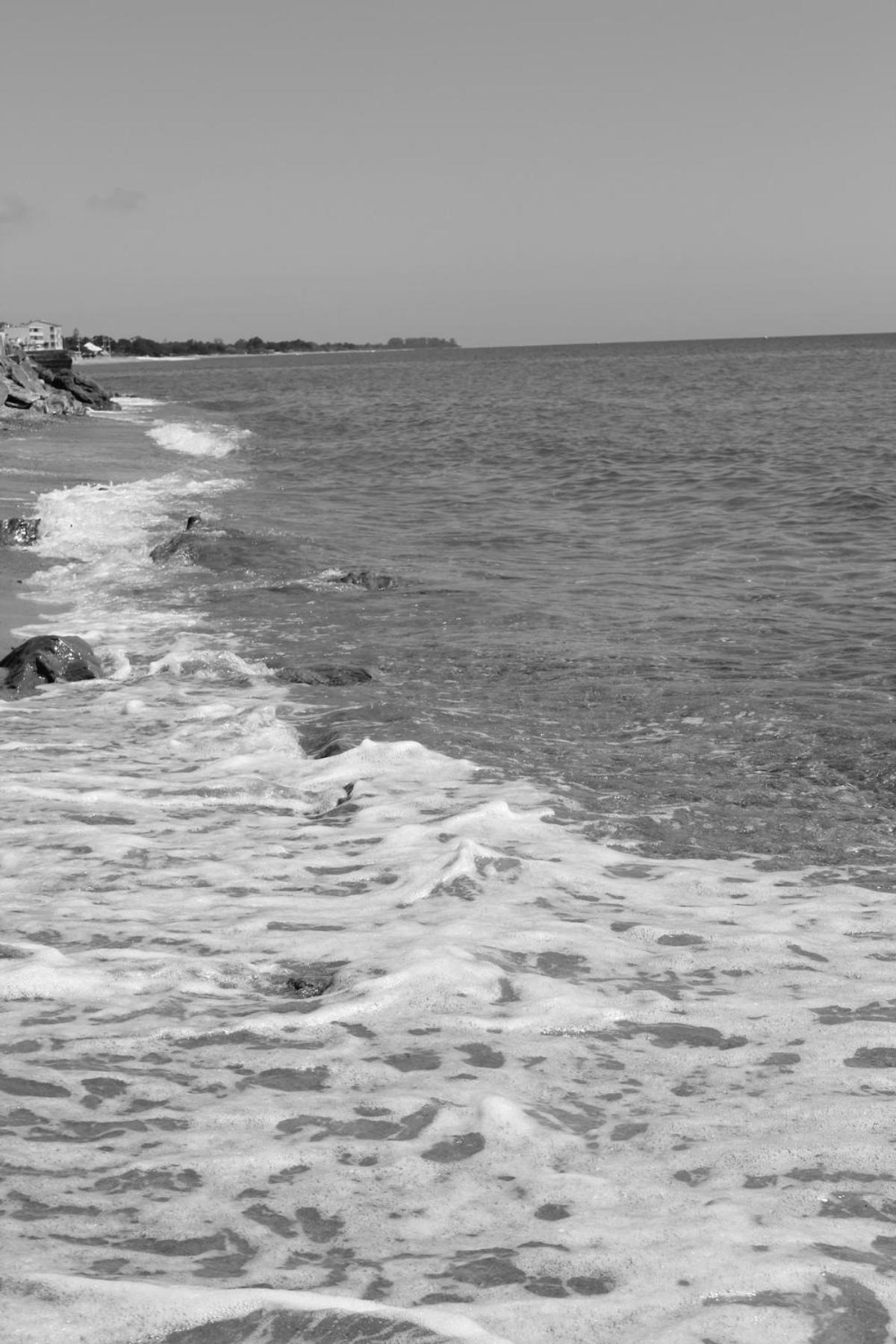 Bord de mer, pieds dans l'eau, vue panoramique Villa San-Nicolao Luaran gambar